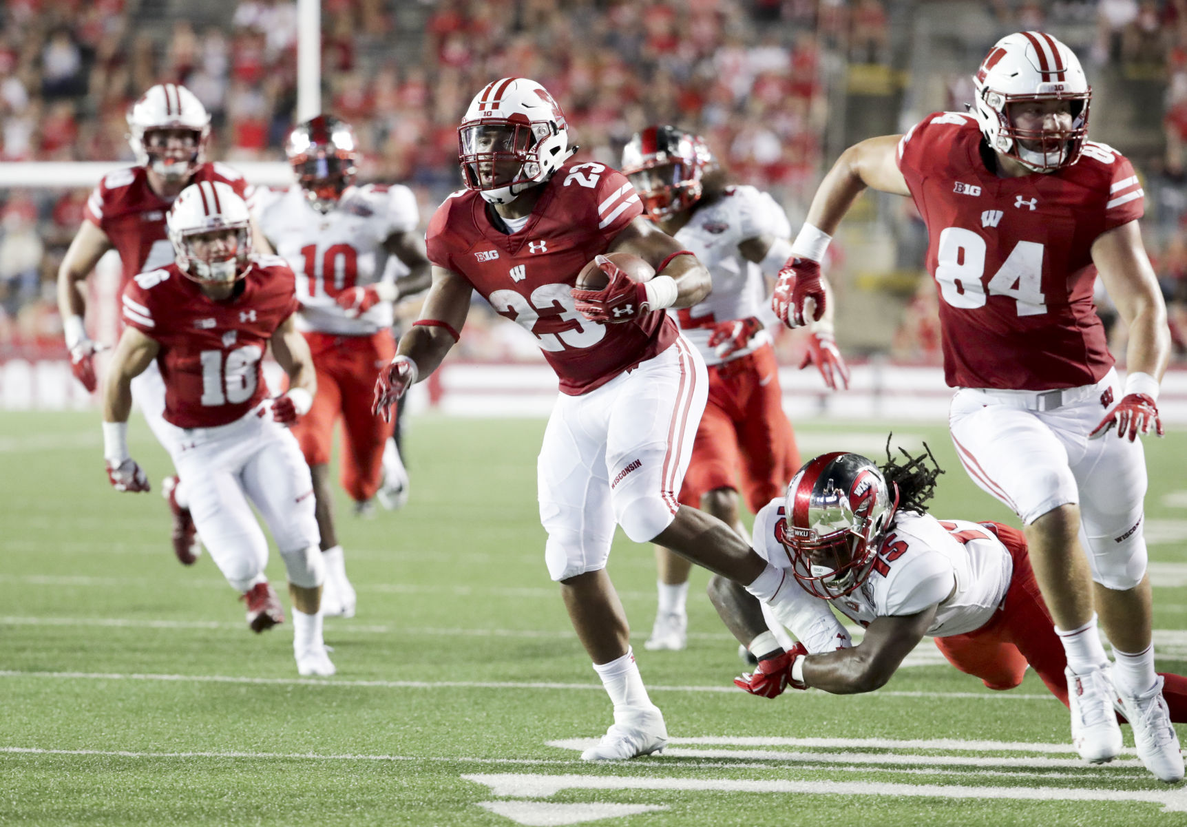Wisconsin Badgers 34, Western Kentucky Hilltoppers 3